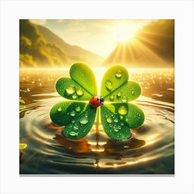 Four-leaf clover 3 Canvas Print