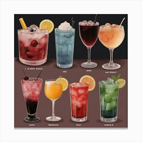Default Drinks In The Style Of Popular Movies And Tv Series Ae 2 Canvas Print