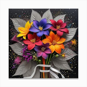 Bouquet Of Flowers 3 Canvas Print