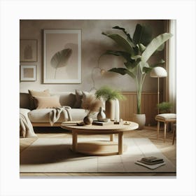 Modern Living Room 53 Canvas Print