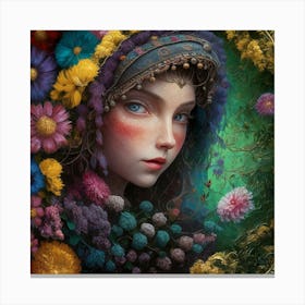 A Mesmerizing Portrait Of A Female Subject Her Canvas Print