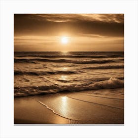 Sunset At The Beach 374 Canvas Print