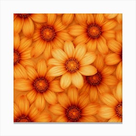 Orange Daisies Canvas Print