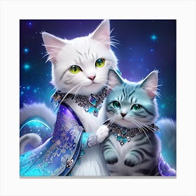 Two Cats 1 Canvas Print