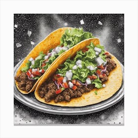 Two Tacos Canvas Print