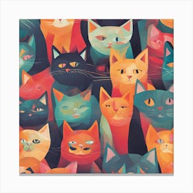 Many Cats 1 Canvas Print