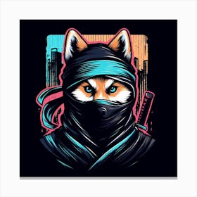 Ninja Fox Canvas Print