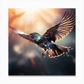 A Bird Soaring Freely In The Sky Representing Freedom And Boundless Possibilities 256413089 (1) Canvas Print