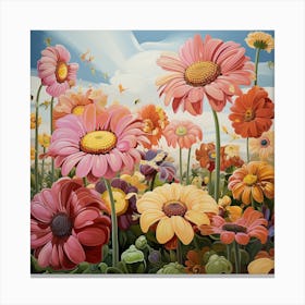 Daisy Field Canvas Print