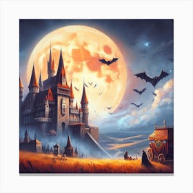 Halloween Castle 1 Canvas Print