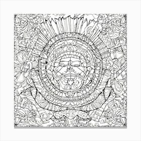 Coloring Page For Adults 3 Canvas Print