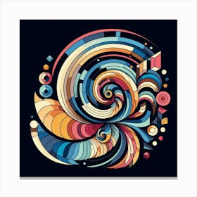 Abstract Spiral Design Canvas Print