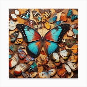 Real Butterfly Art 3 Canvas Print