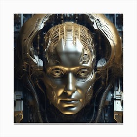 Futuristic Head 3 Canvas Print