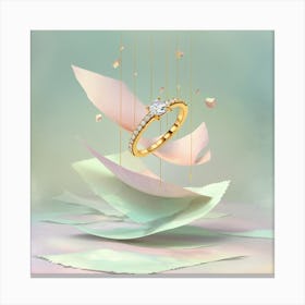 Engagement Ring Canvas Print