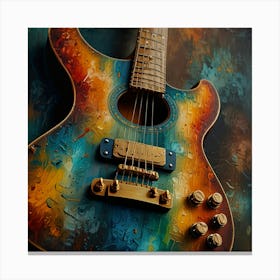 Abstract Guitar Painting 1 Canvas Print