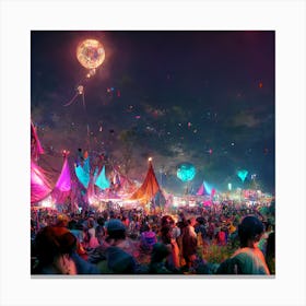 Saganshax Noisily Festival Canvas Print