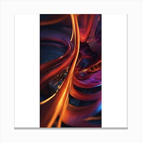 Abstract Swirls 2 Canvas Print