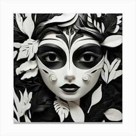 Mask Of The Day Canvas Print