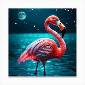 Pink Flamingo Canvas Print