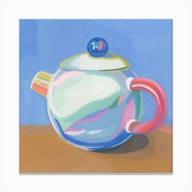 Colorful Teapot Canvas Print