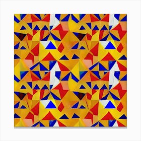 Abstract Triangles 5 Canvas Print