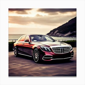 Maybach Car Automobile Vehicle Automotive Luxury German Brand Logo Iconic Prestige Perfor (3) Canvas Print