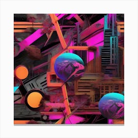 Futuristic City 28 Canvas Print