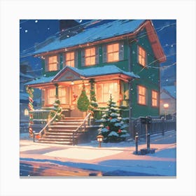Christmas House 71 Canvas Print