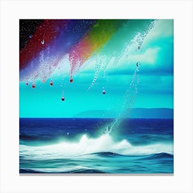 Rainbow Over The Ocean Canvas Print