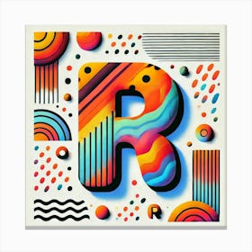 Letter R Canvas Print