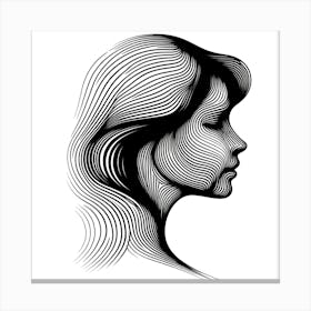 Profile Of A Woman 1 Canvas Print