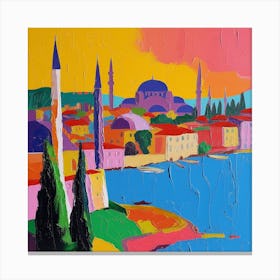 Abstract Travel Collection Istanbul Turkey 8 Canvas Print