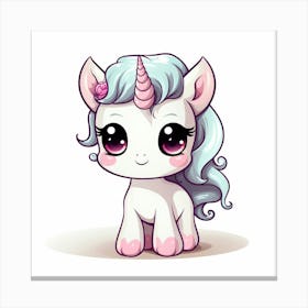 Kawaii Unicorn 7 Canvas Print