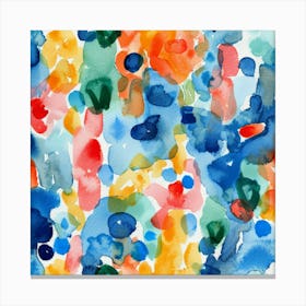 Abstract Watercolor Painting 48 Canvas Print