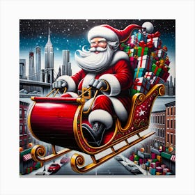 Santa Claus S Present Of Peace 03 Canvas Print