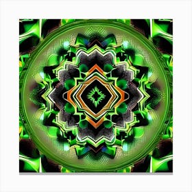 Green Mandala Canvas Print