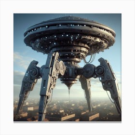 Futuristic war Canvas Print