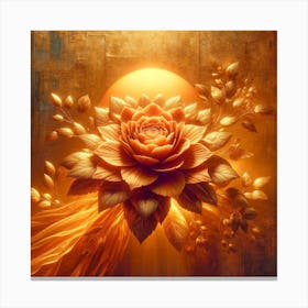 Golden Rose Canvas Print