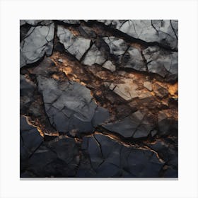 Cracked Rock Canvas Print