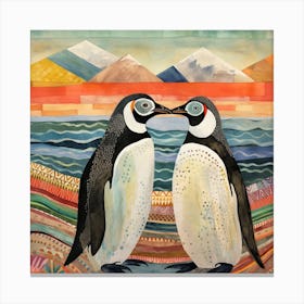 Bird In Nature Penguin 2 Canvas Print