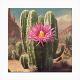 Cactus Flower Canvas Print