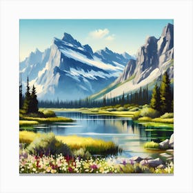 Landscape Painting 8 Canvas Print