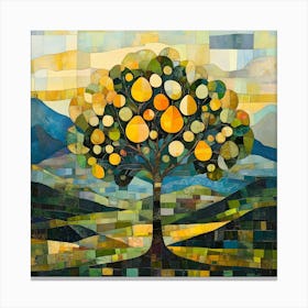 Modern Pear Tree 1 Canvas Print