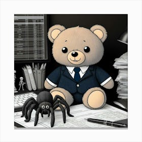 Finance Bear Canvas Print