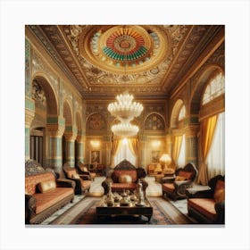 Ornate Living Room Canvas Print