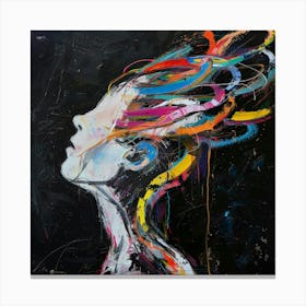 Woman'S Head 10 Canvas Print