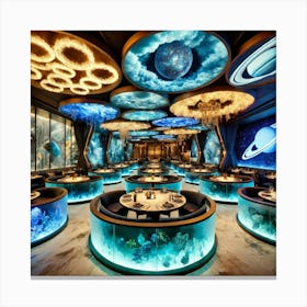 A Luxurious Themed Restaurant Inspired By A Sci Fi Canvas Print