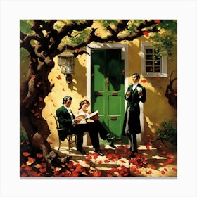 'The Old Man And The Tree' Canvas Print