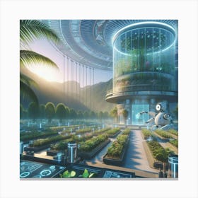 Futuristic City 19 Canvas Print